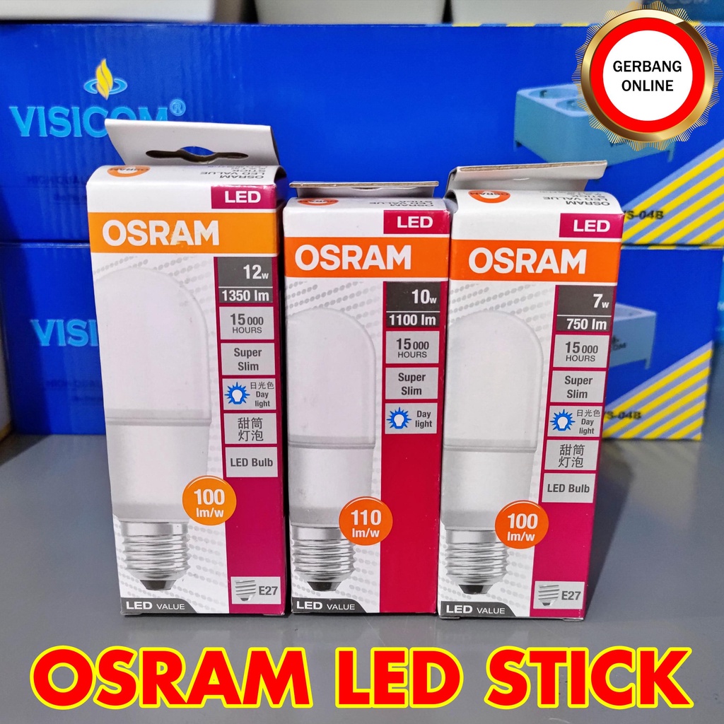 Bohlam LED STICK OSRAM 7W 10W 12W PUTIH KUNING STIK E27