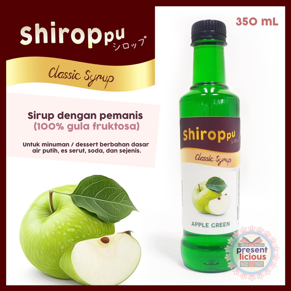 

Green Apple | Shiroppu Classic Syrup 350 mL | Sirup Manis Apel Hijau