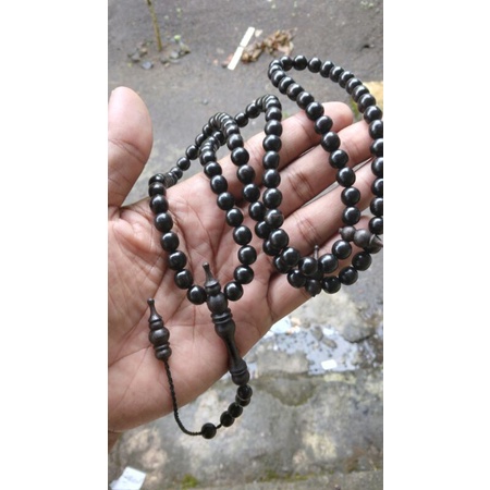 Tasbih kelor hitam asli tasbih kelor hitam tasbih galih kelor bkan gaharu nogosari secang galih asem CLW