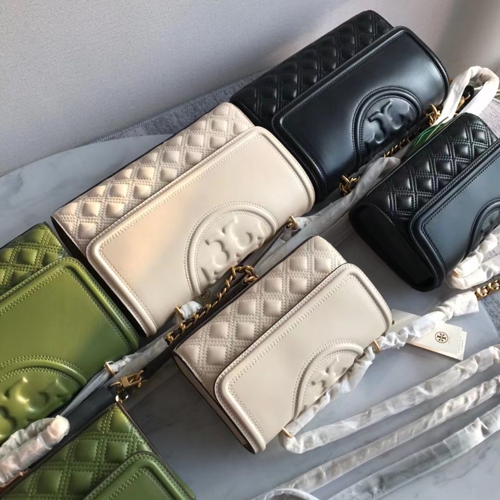 Tory Burch TB 76997 27CM New Fleming Sheepskin Chain Bag Women Crossbody Shoulder Bag