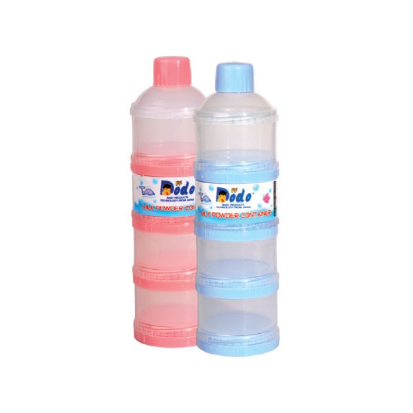 Tempat Susu Bubuk Bayi Dodo 4 Tingkat Dan 3 Tingkat / Dodo Milk Powder Container Traveling Set