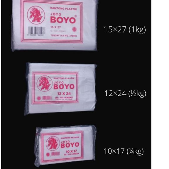 ゾ PLASTIK BOYO murah 10x17 12x24 15x27 1/4 1/2 1 kg ㄵ