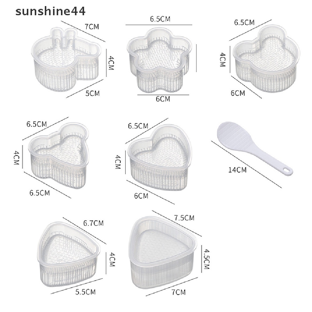 Sunshine Cetakan Sushi / Onigiri / Nasi / Sandwich Model Tekan Untuk Dapur