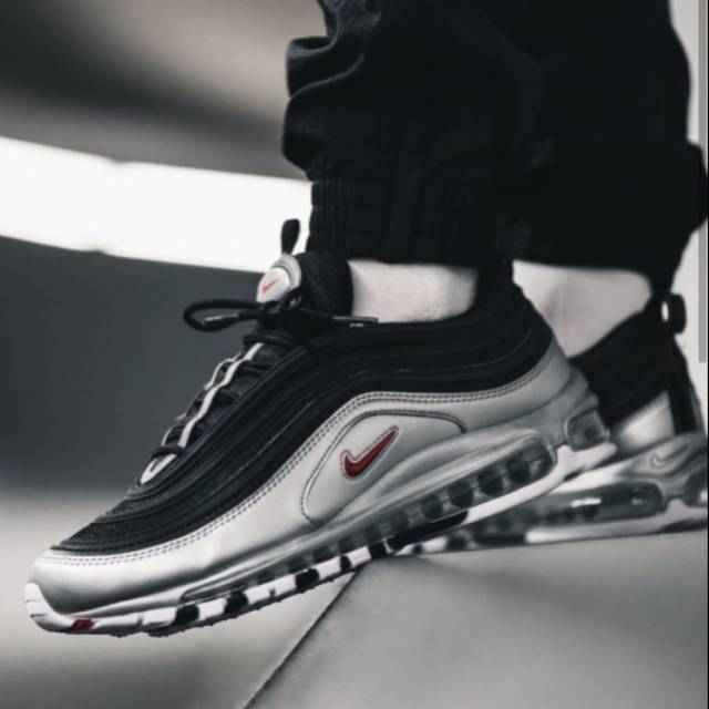 nike 97 black silver