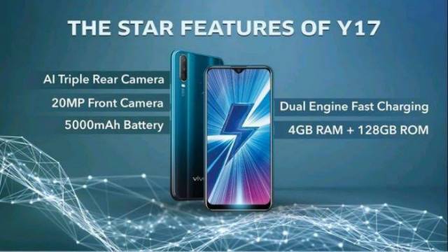 VIVO Y17 4/128GB GARANSI RESMI ORIGINAL