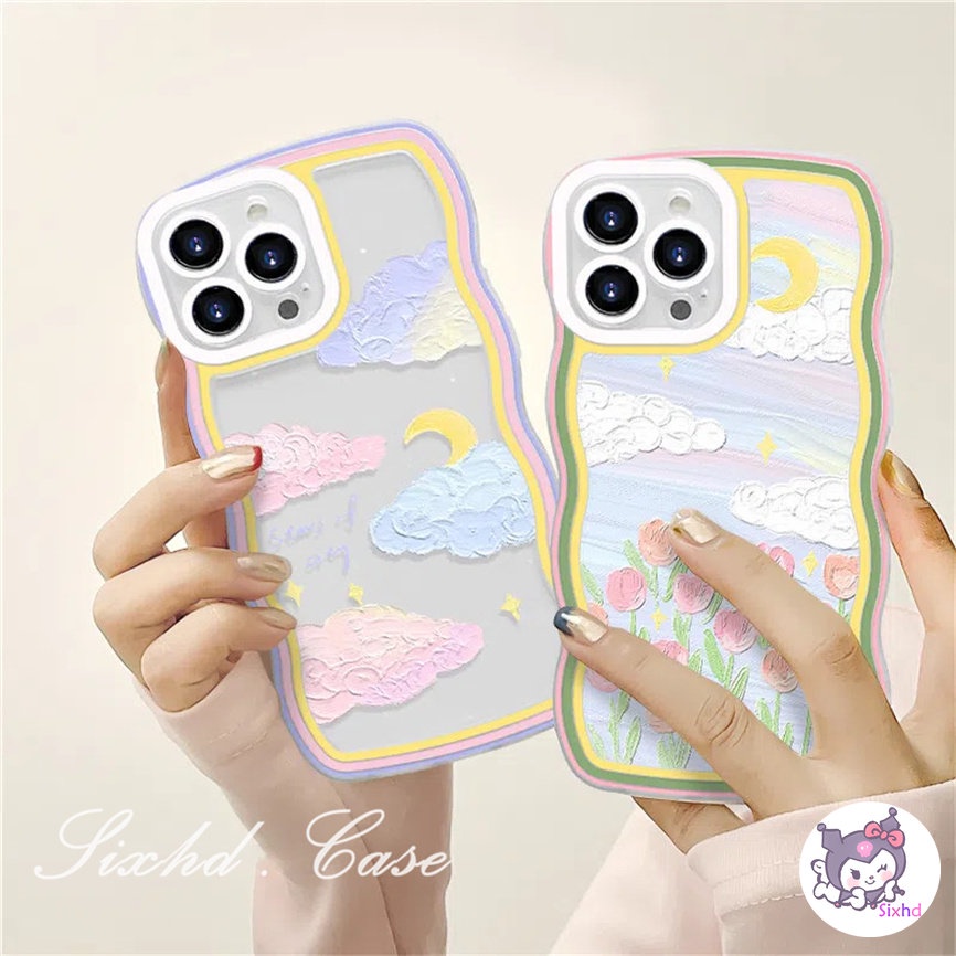 Redmi 12C 11A 10C 9T 9C Note 12 11s 11 10 9 8 Pro 10A 10 9A 9  A2 A1 Xiaomi 11Lite 12T 12Lite 11T 10T Poco M3 F3 X5 X4 X3 Pro Fashion Ins Flower Wave Pattern Phone Case Soft Cover