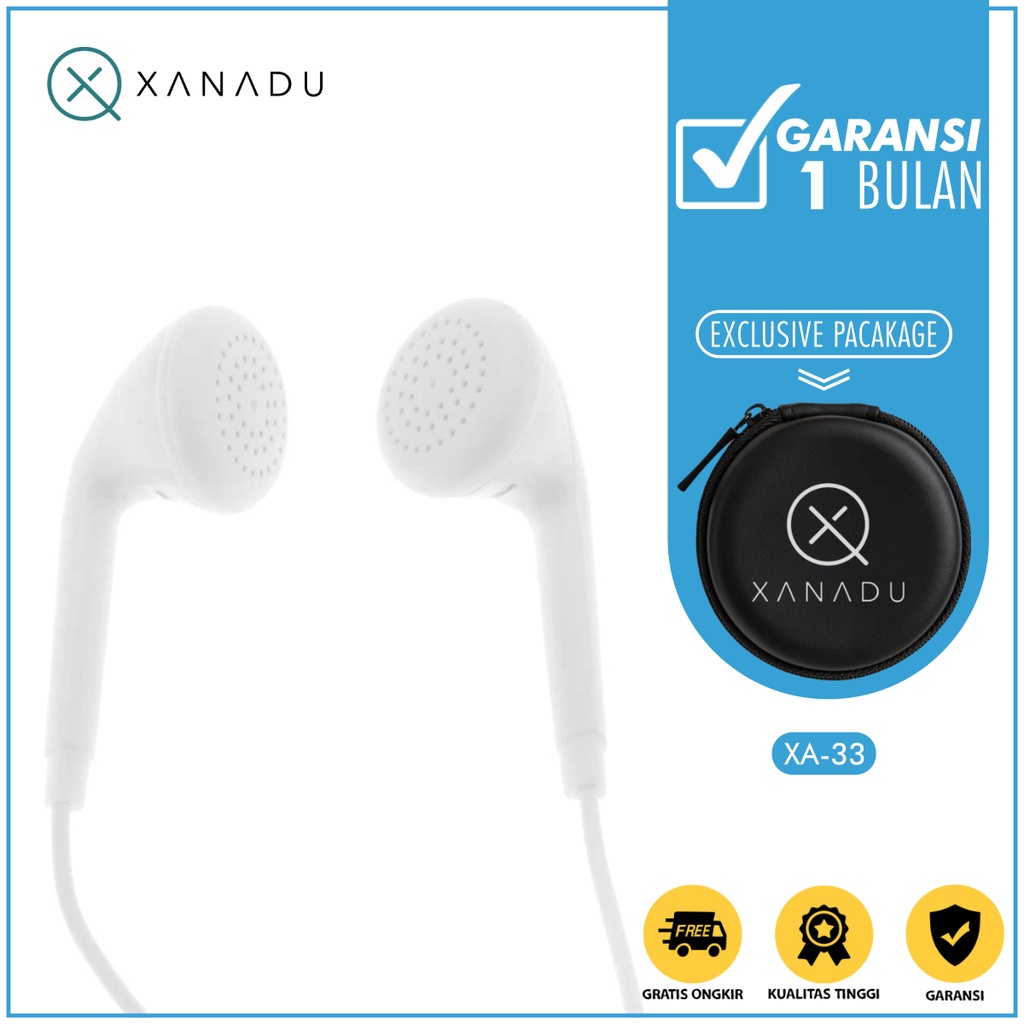 Headset Xanadu Stereo Earphone In-Ear Earphone Stereo Bass