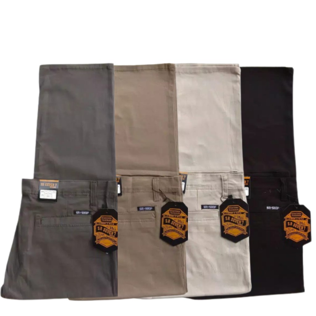 Celana Chino Panjang Pria Chino Distro Premium Best Quality Size 28 sampai 38