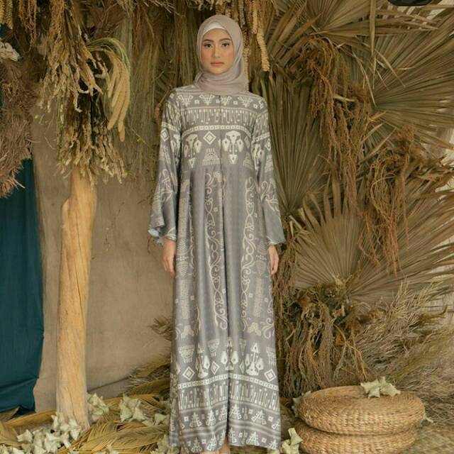 *SOLD* JANGAN DCHECKOUT YA, SOLD BY IG. TERIMAKASIH. KAMBERA DRESS in GREY Bby WearingKlamby
