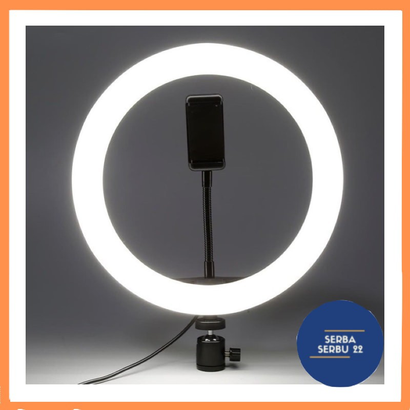 RingLight 26cm Untuk Live Streaming Vlogger Video LED dan Lampu LED Studio Foto