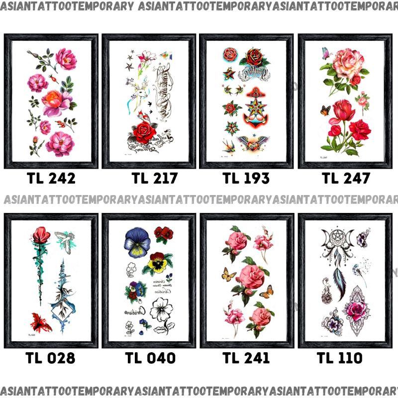 PROMO Paket 5 Tatto temporer TAHAN AIR / BERKALI KALI PAKAI/temporary/tato kulit /Asiantattoo