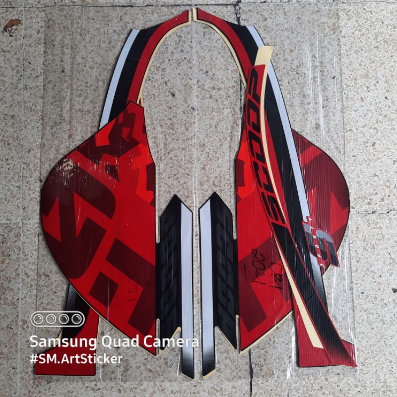 COD STRIPING MOTOR HONDA SCOOPY TAHUN 2021 ORI