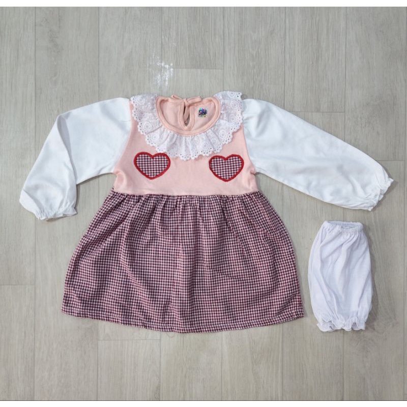 sofiebabyshop set dress tangan panjang