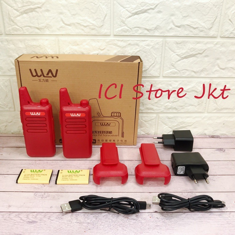 Ht wlan / wln merah harga sepasang dengan adaptor tambahan