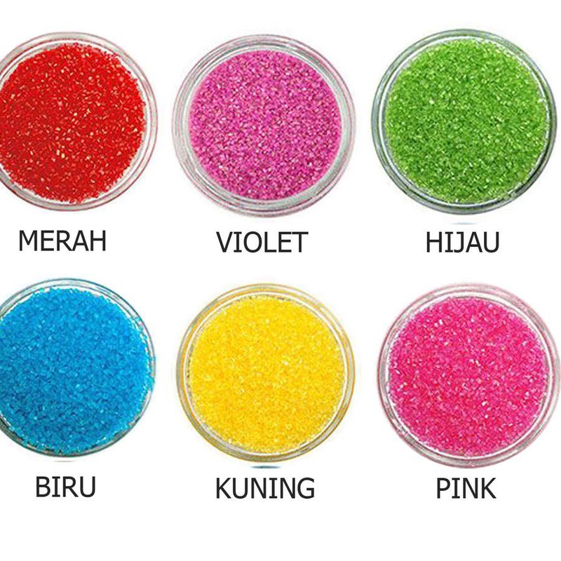 

CRYSTAL SANDING SUGAR METALIK 25GR - HIASAN KUE SILVER ROSE GOLD CUPCAKE SPRINKLES EDIBLE GULA KRISTAL EMAS