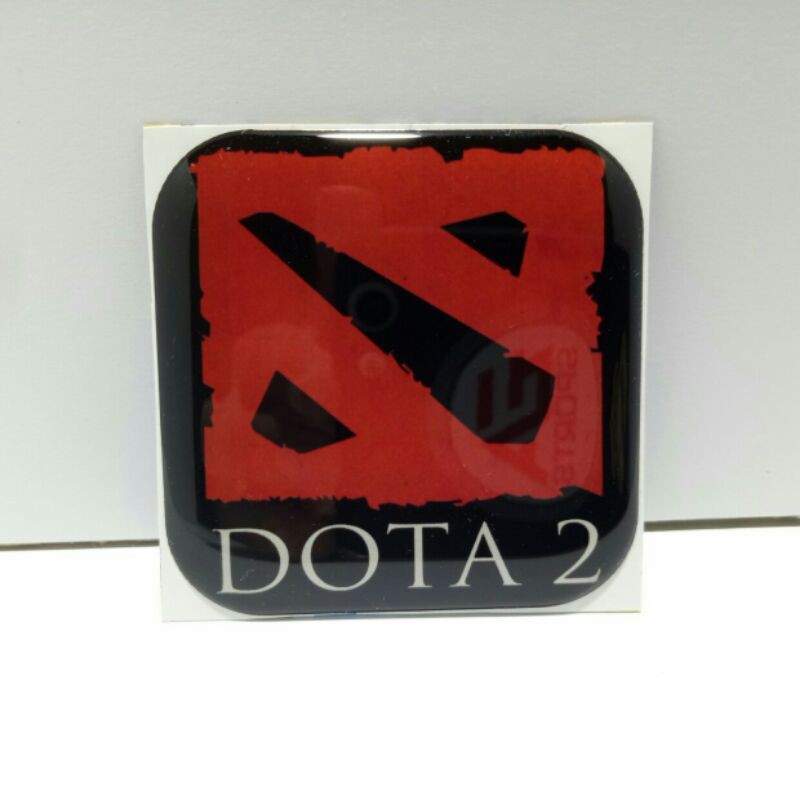 

Stiker timbul resin lentur Logo DOTA 2