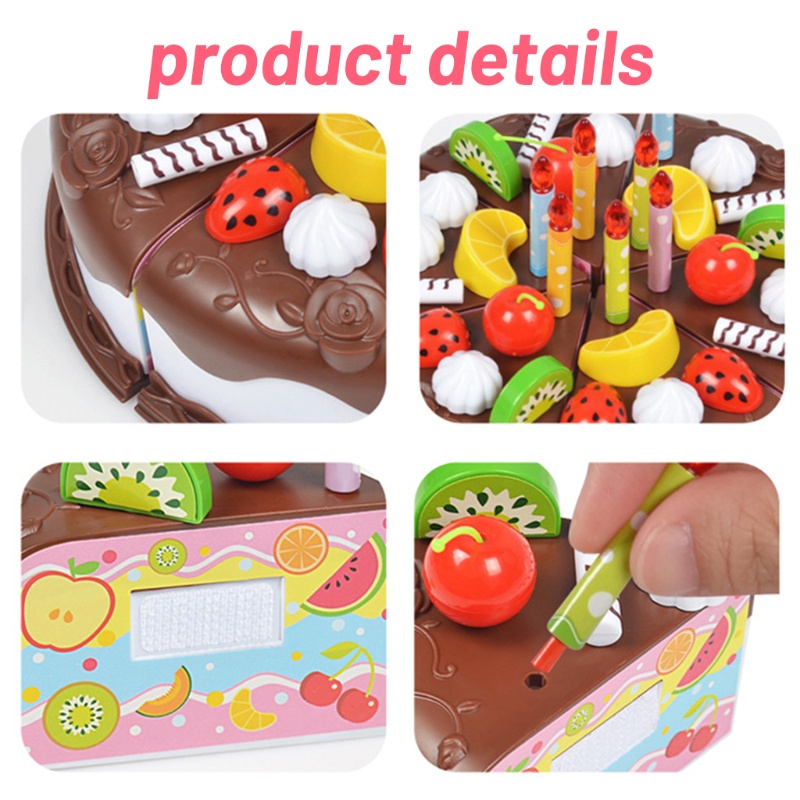 Mary Birthday Cake Toy Pretend for Play Mainan Kue Untuk Bayi &amp; Balita Untuk Rumah Bermain T