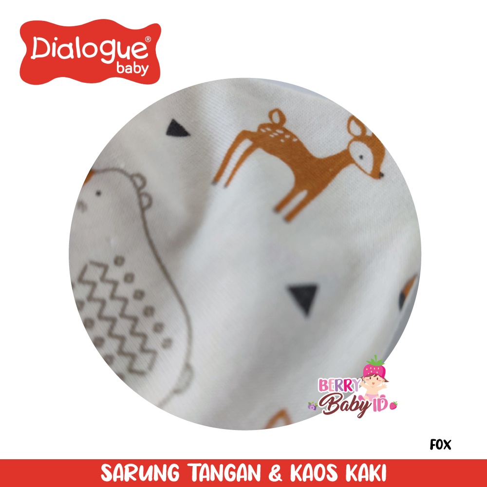 Dialogue Baby Paket 2-in-1 Sarung Tangan Kaos Kaki Bayi Mitten Booties Berry Mart