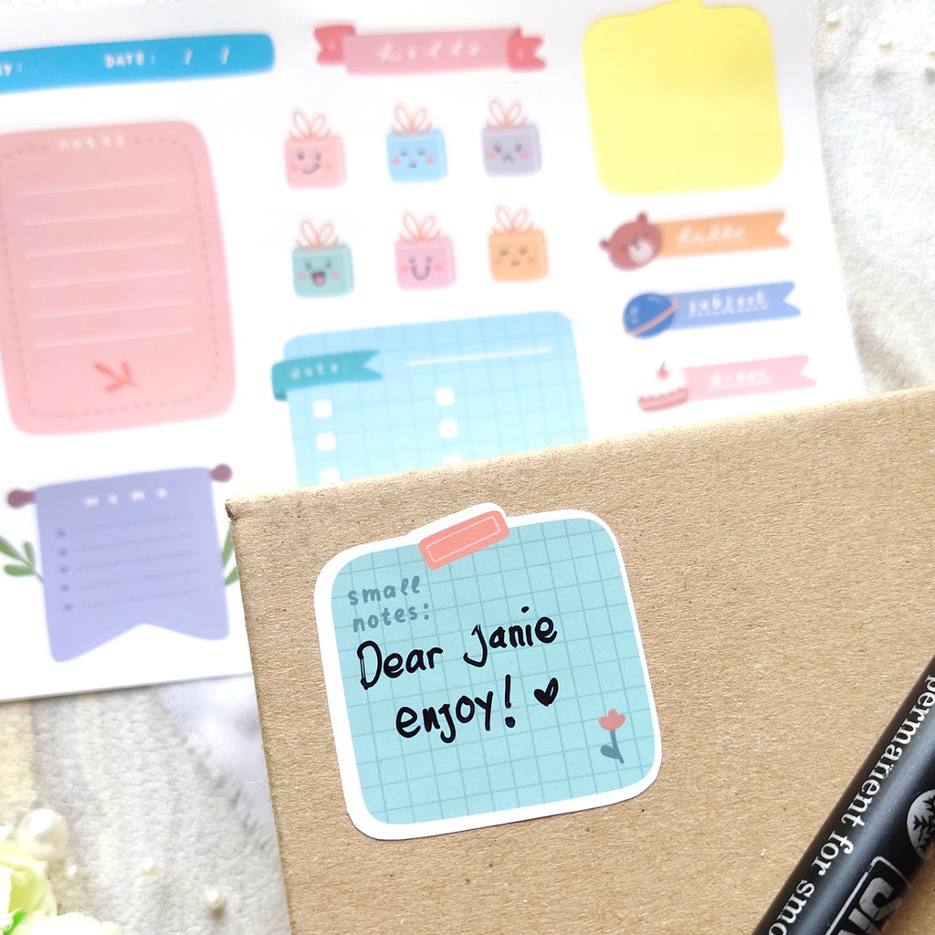 

Sticker planner sticker todo jadwal notes memo summary date tanggal READY STOK