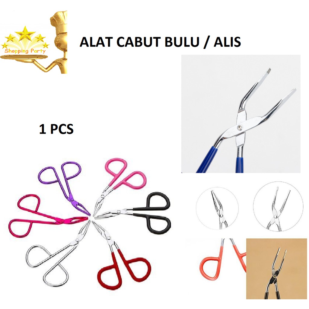 PENJEPIT PINSET ALIS ALAT CABUT BULU MATA CABUT ALIS BULU PASANG BULU MATA RANDOM