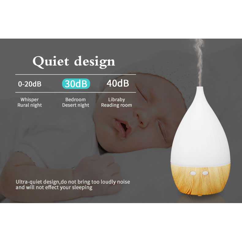 (BISA COD) RVOSTR FUNHO Air Humidifier Aromatherapy Wood 150ml with LED RGB - AJ-509