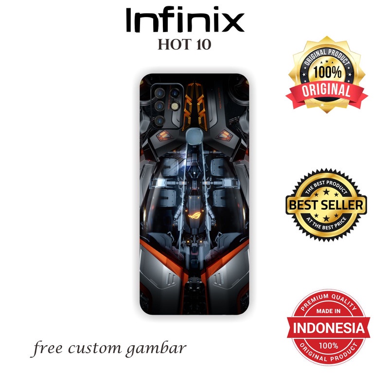 GARSKIN/STICKER HANDPHONE INFINIX HOT 10 CUSTOM