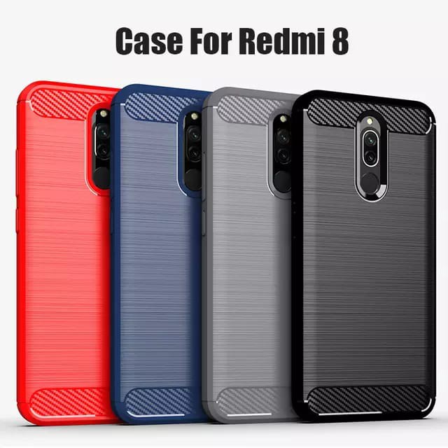 Xiaomi Redmi 8a Soft Case Brushed Carbon