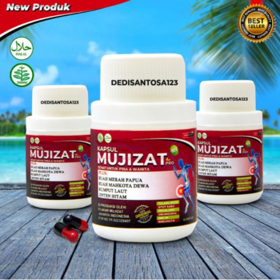 Kapsul Mujizat Obat Asam Urat, Rematik, Pegal Linu, Sakit Pinggang, Nyeri Sendi, Stroke