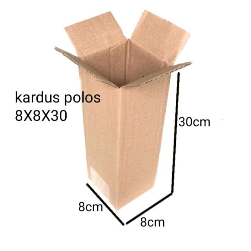 

Termurah karton /kardus Uk 8x8x30 packaging botol