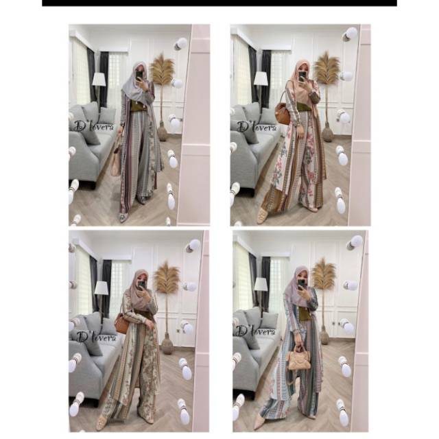 Beril set ( kulot + outer ) ori by D'lovera