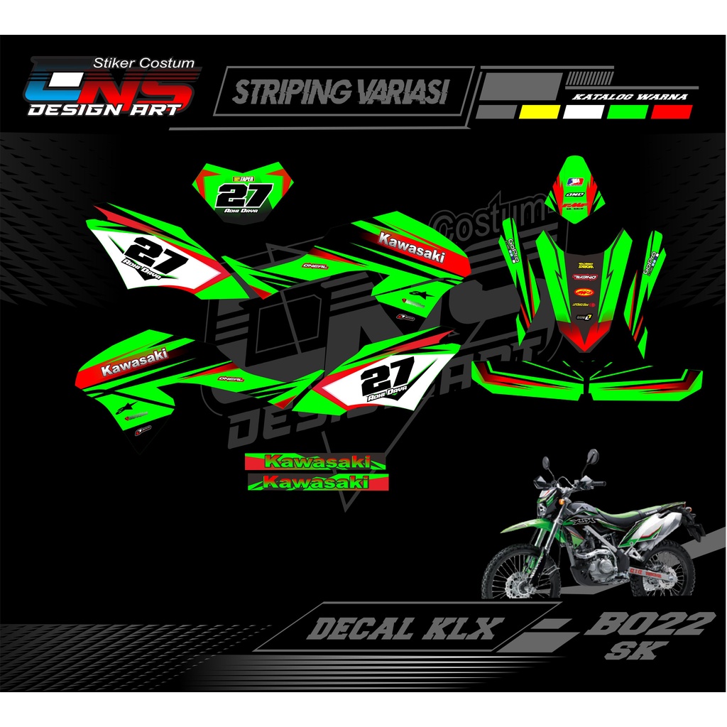 DECAL KLX BF STIKER KLX BF / KLX BF SE / STIKER FULLBODY VARIASI KLX BF