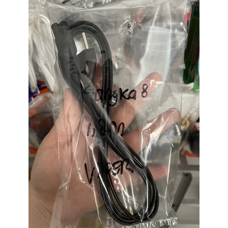 KABEL KOMPUTER LAPTOP ANGKA 8 1,8Meter VIPER