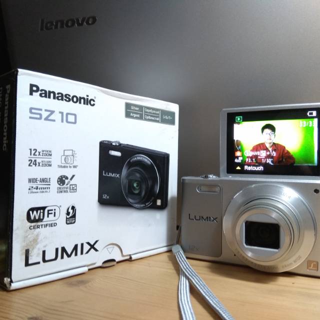 Panasonic LUMIX DMC SZ 10 kamera vlog YouTuber Pemula bonus memory 16GB & Tas