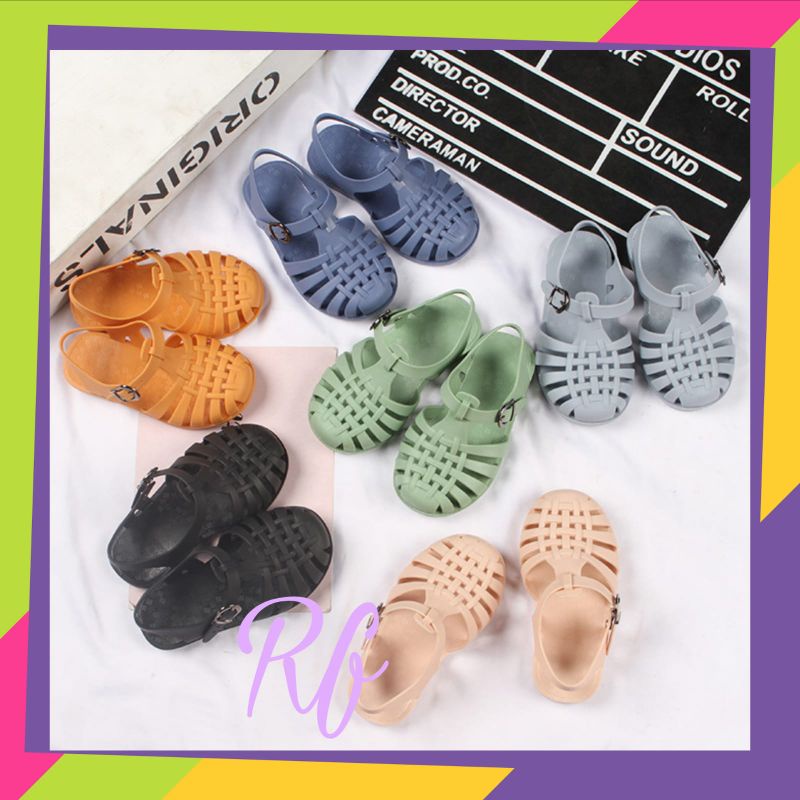 Sandal Tawana Anak Korea Import /Sandal Sepatu Anak Jaring RF