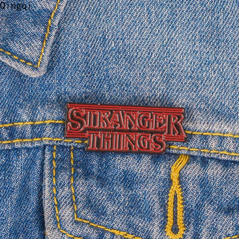 Pin Bros Enamel Desain Stranger Things Untuk Aksesoris Kerah