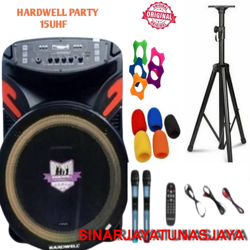 Speaker portable Hardwell Party 15uhf Original 15 inch Aktiv Party 15