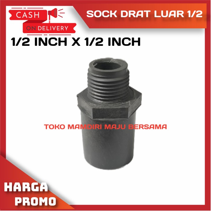 SDL 1/2&quot; iNCH / SOCK DRAT LUAR 1/2 INCH PVC / SOCK DRAT PVC SDL