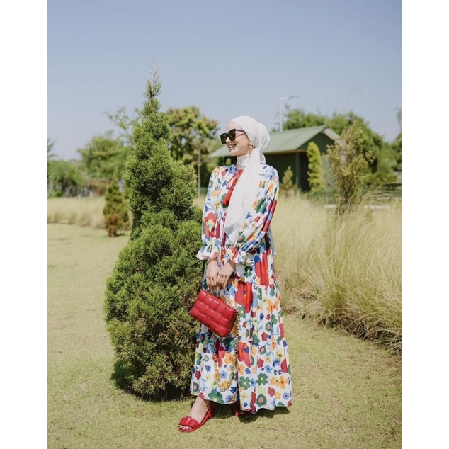 ELXIE DRESS MAROON by intalicious