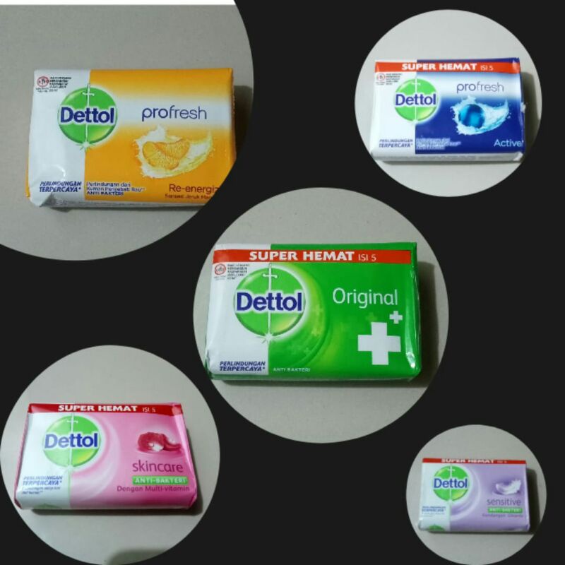 DETTOL Sabun Mandi Batang / Soap 65-105 GR