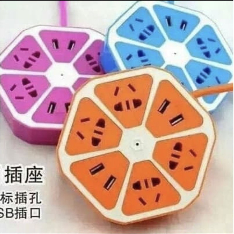 [ Colokan Listrik ] Stop Kontak dan Colokan USB Vanstar /Stop kontak hexagon /Stop Kontak Segi enam