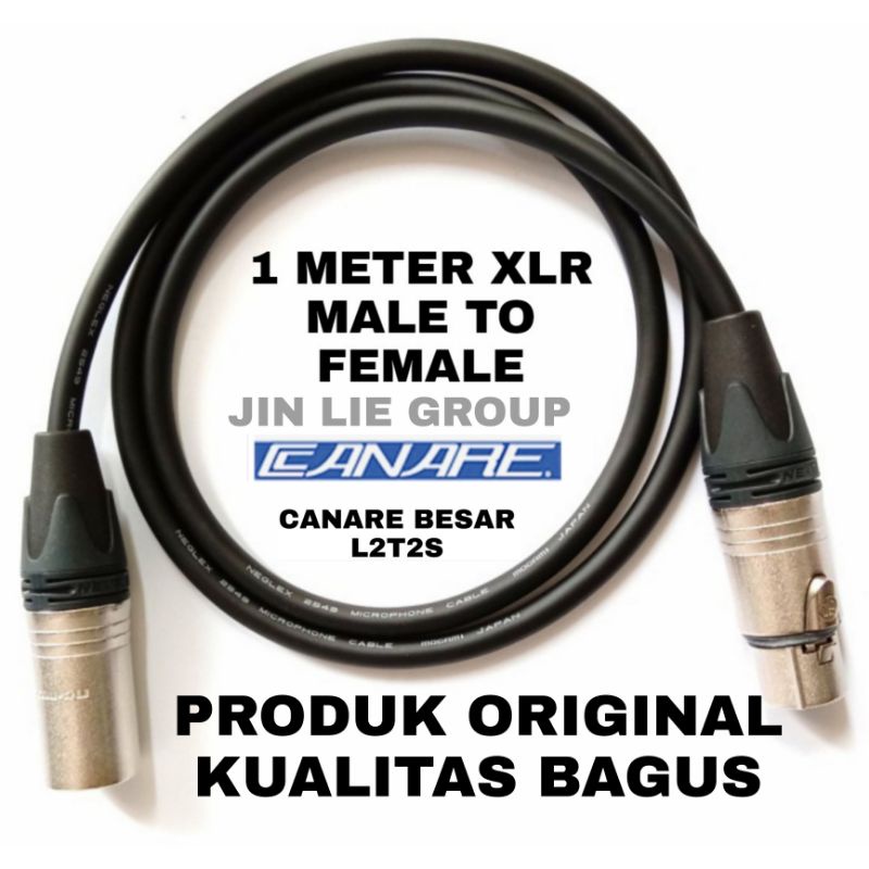 Jual Kabel Mic Audio Xlr Male To Female Canare Meter Kabel Microphone