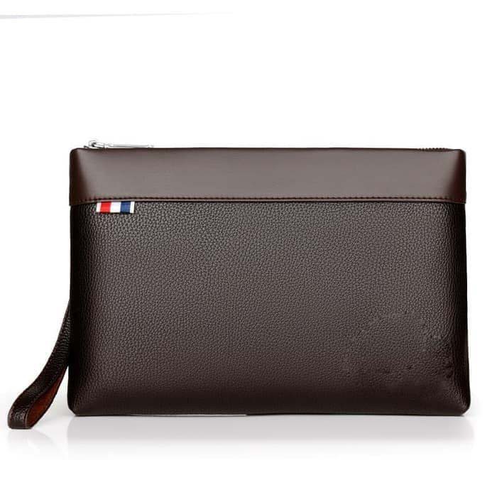 Dompet Kulit Men Clutch kangaroo coklat