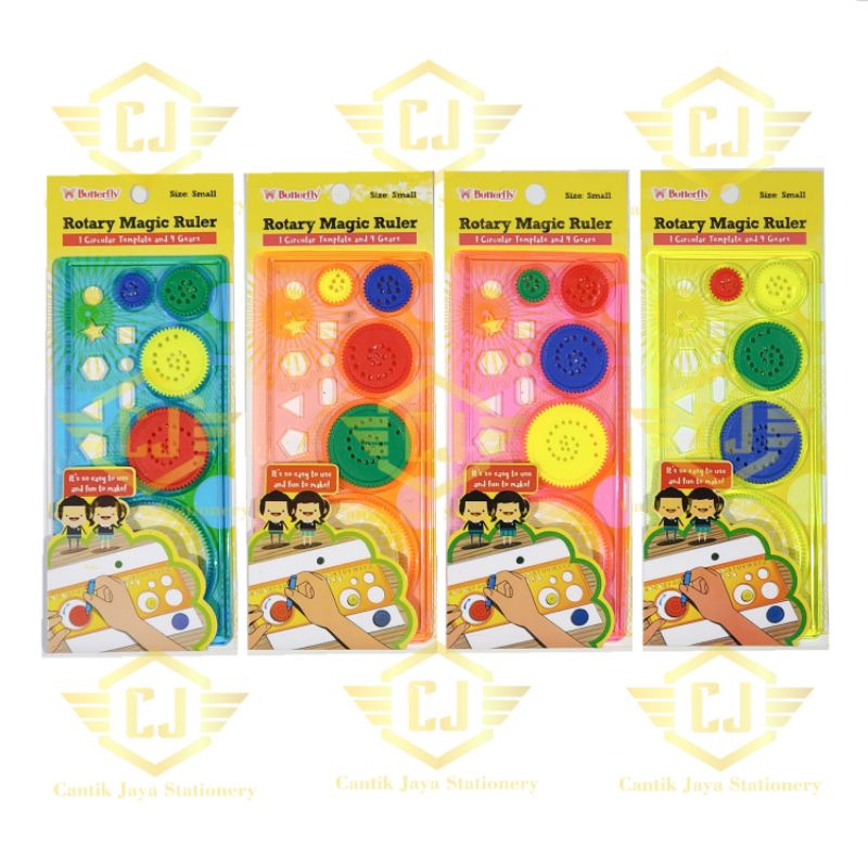 

Penggaris Putaran Kecil BUTTERFLY Rotary Magic Ruler Small