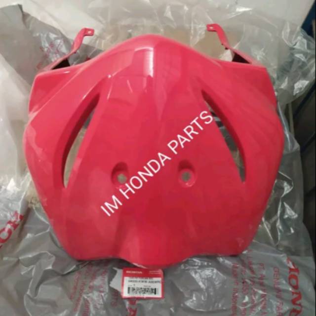 Cover body tameng depan Honda Revo 110 2009-2010 merah cabe original