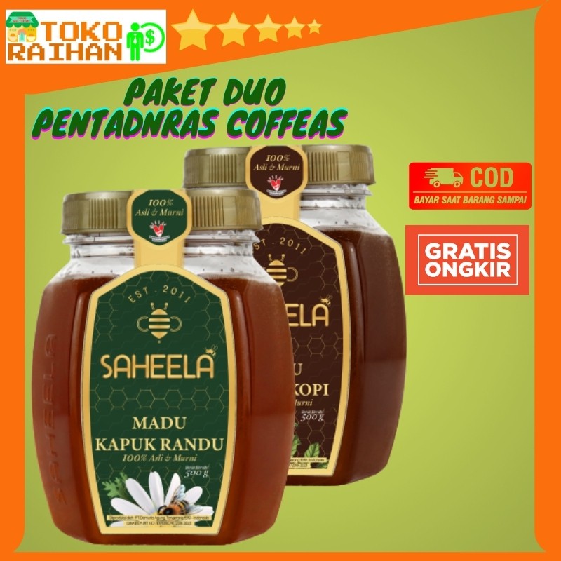 

Paket Duo Pentandra Coffea (Madu Murni Saheela Bunga Kopi + Madu Murni Saheela Kapuk Randu)