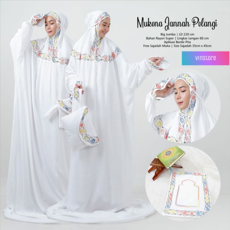 mukena janah pelangi by Vinstore ORI solo