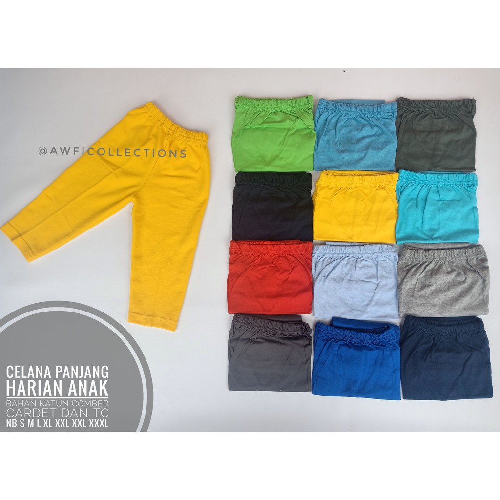  CELANA  PANJANG ANAK BAYI  UNISEX NB Ukuran  XS Usia 3 12 