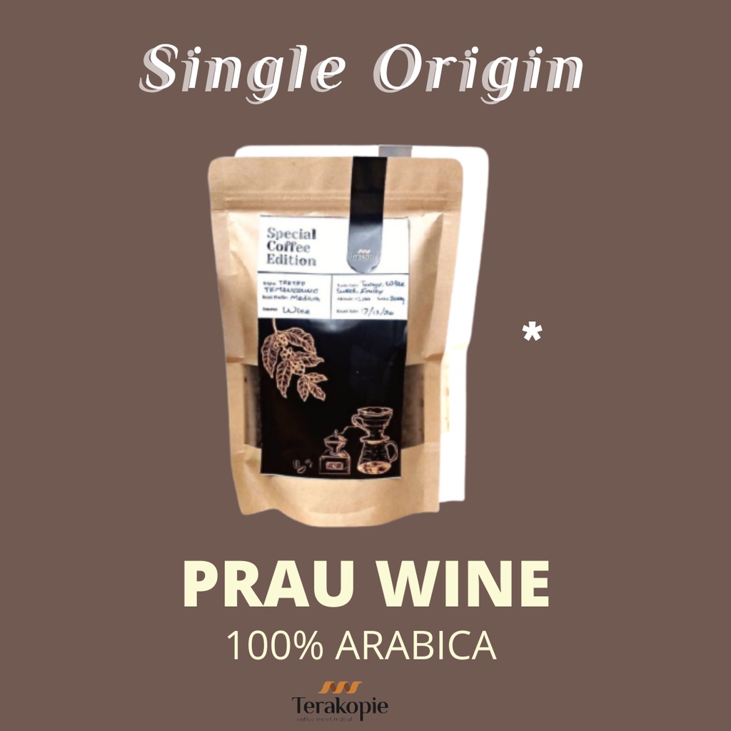 

V 60 Sixty Beans Single Origin Kopi Arabika Temanggung Prau Wine Proses | Terakopie