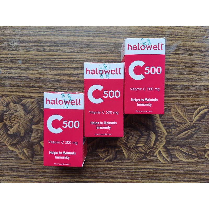 halowell vitamin C 500mg Botol 30 tablet