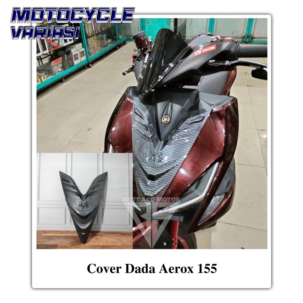 Cover Tutup Dada Depan YAMAHA AEROX 155 Carbon NEMO